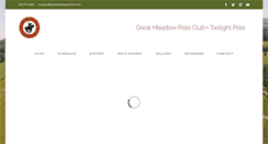 Desktop Screenshot of greatmeadowpoloclub.com